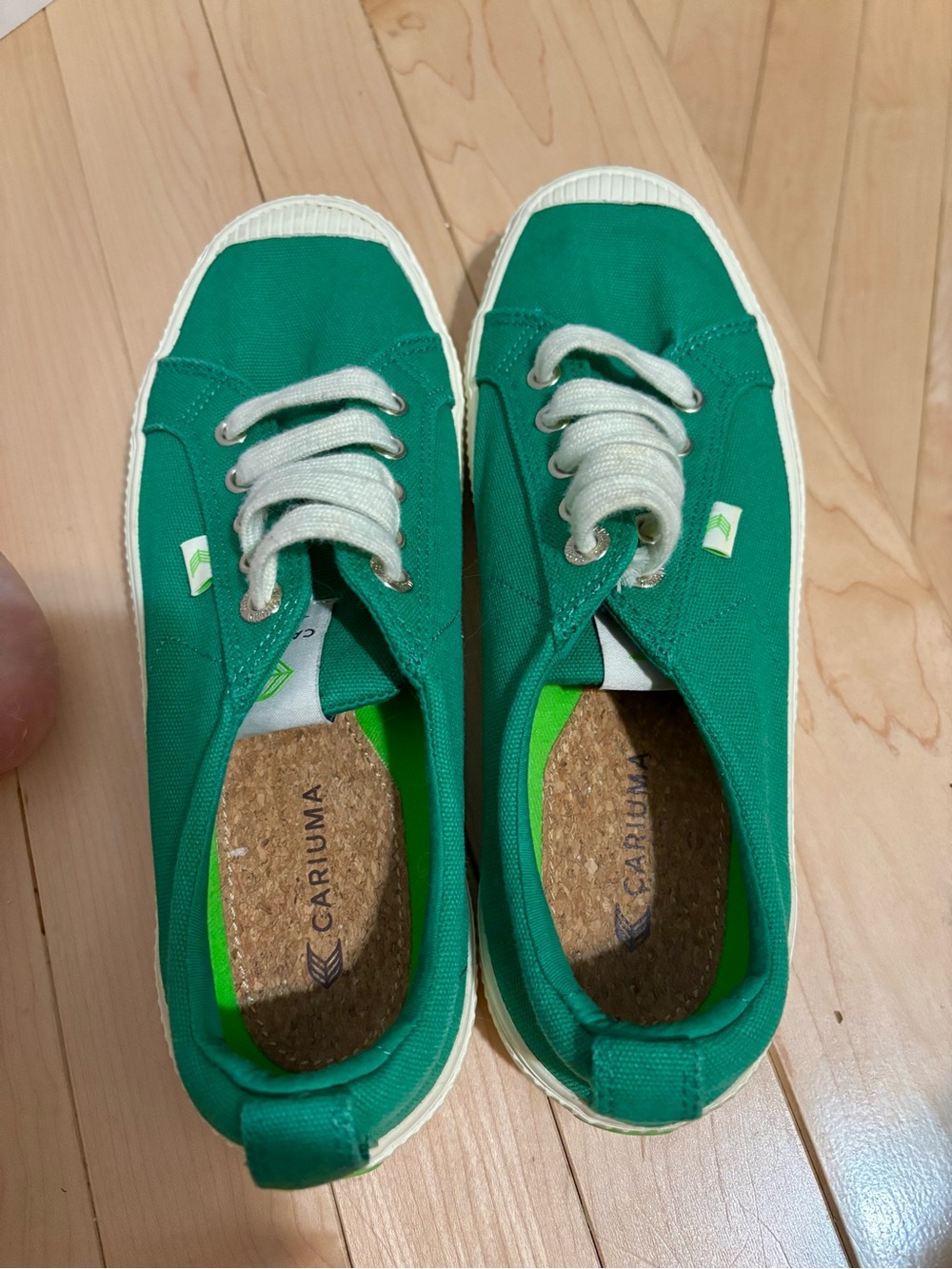 CARIUMA Oca Low Green Canvas Women’s Size 8 - Picture 4 of 6